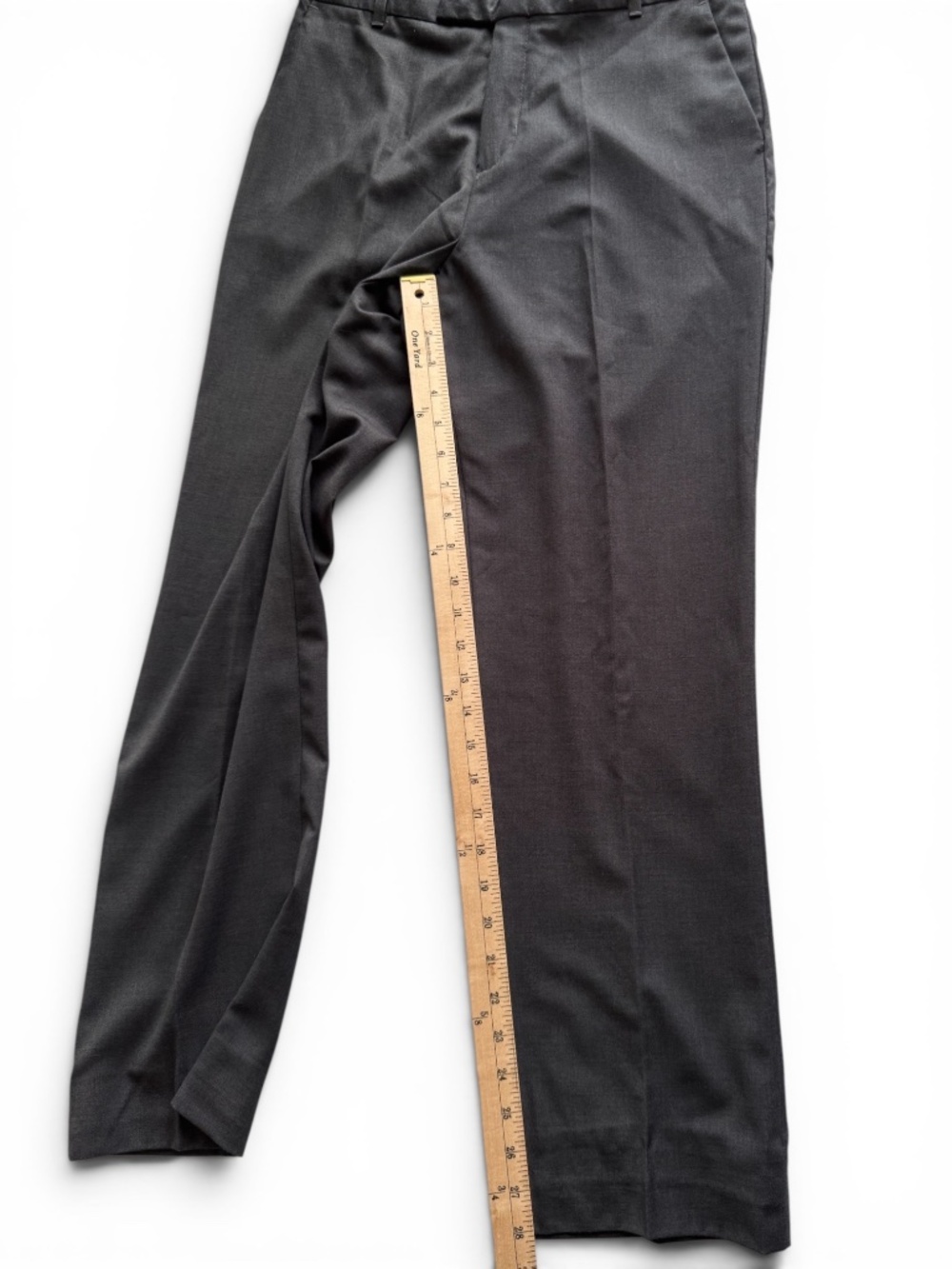CALVIN KLEIN Gray Dress Pants Men’s Size 20 Regular Flat Front - Picture 8 of 9